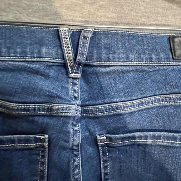 Express Blue Flare Wide Leg Jeans - Picture 4 of 7